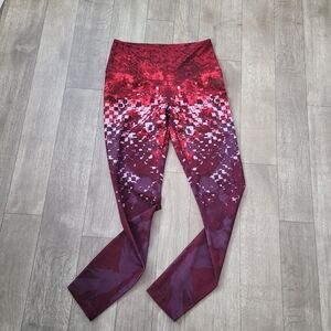 The North Face Leggings size medium red maroon athletic wear
